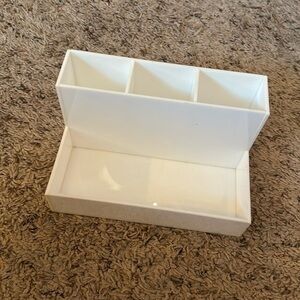 Original Beauty Box White Acrylic Cosmetics Organizer